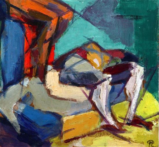 Pamina Liebert Mahrenholtz (1904-2004) Abstract figure study, 9.75 x 10.25in.